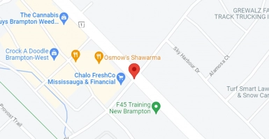 Mississauga Rd & Financial Drive map brampton